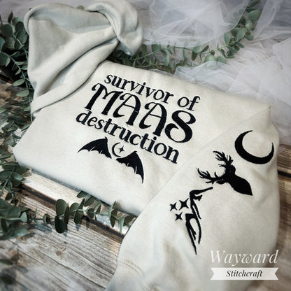 Maas Destruction Embroidered Sweatshirt