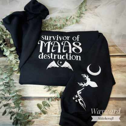 Maas Destruction Embroidered Sweatshirt
