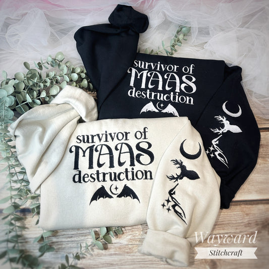 Maas Destruction Embroidered Sweatshirt