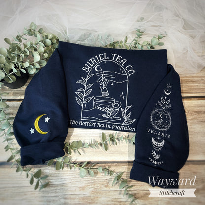 Suriel Tea Co. Embroidered Sweatshirt