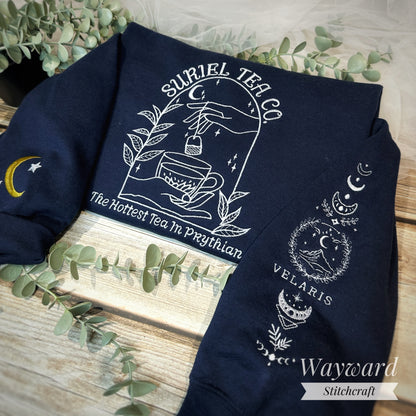 Suriel Tea Co. Embroidered Sweatshirt