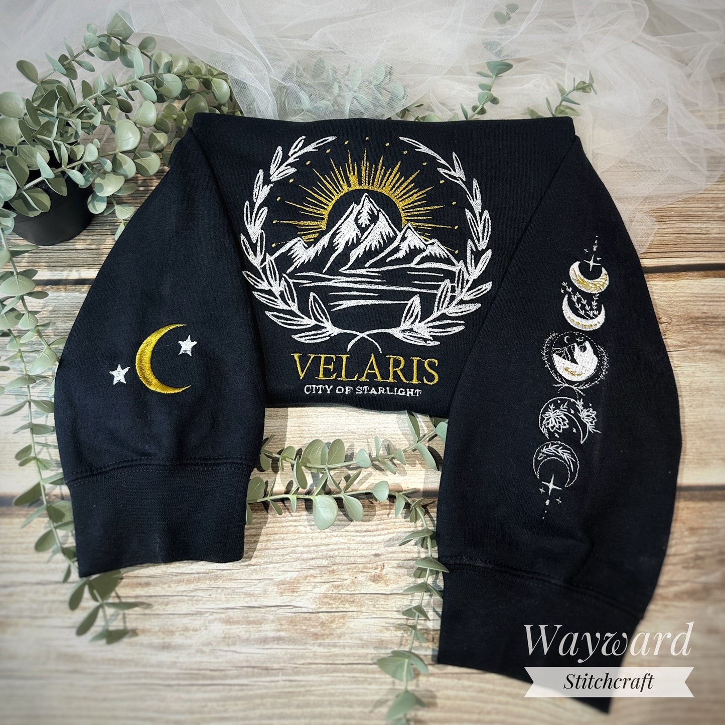 Velaris, City Of Starlight Embroidered Sweatshirt