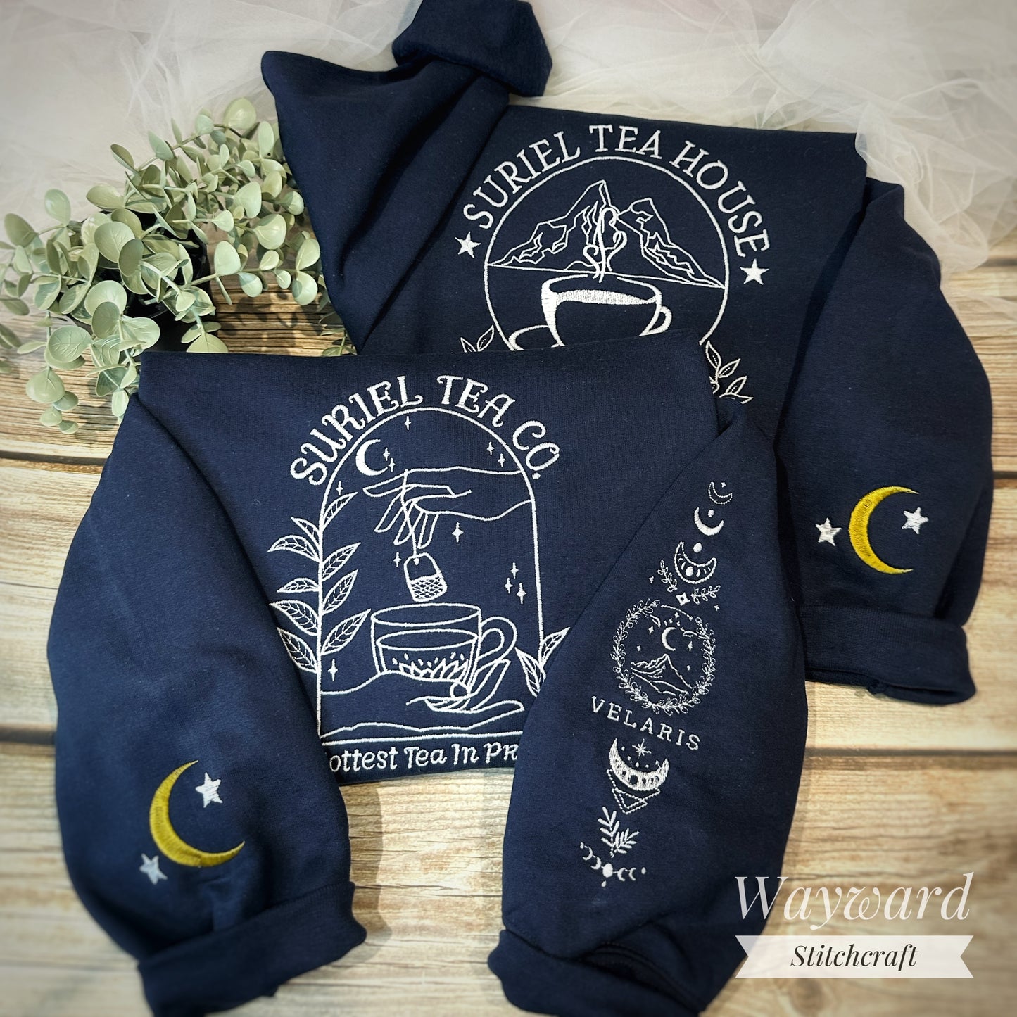 Suriel Tea Co. Embroidered Sweatshirt