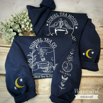 Suriel Tea Co. Embroidered Sweatshirt