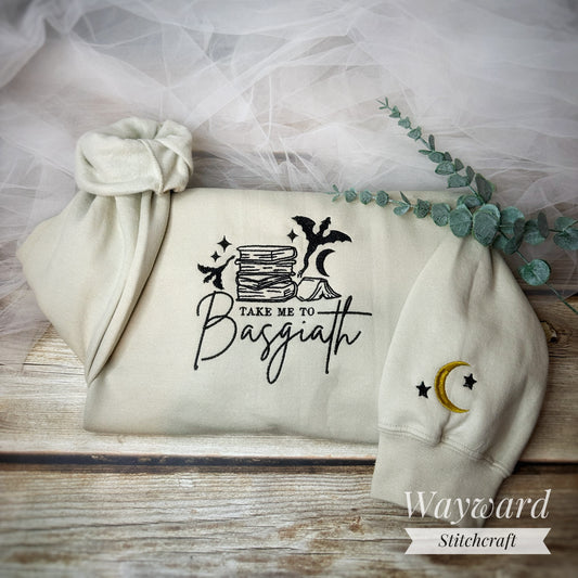 Take Me To Basgiath Embroidered Sweatshirt