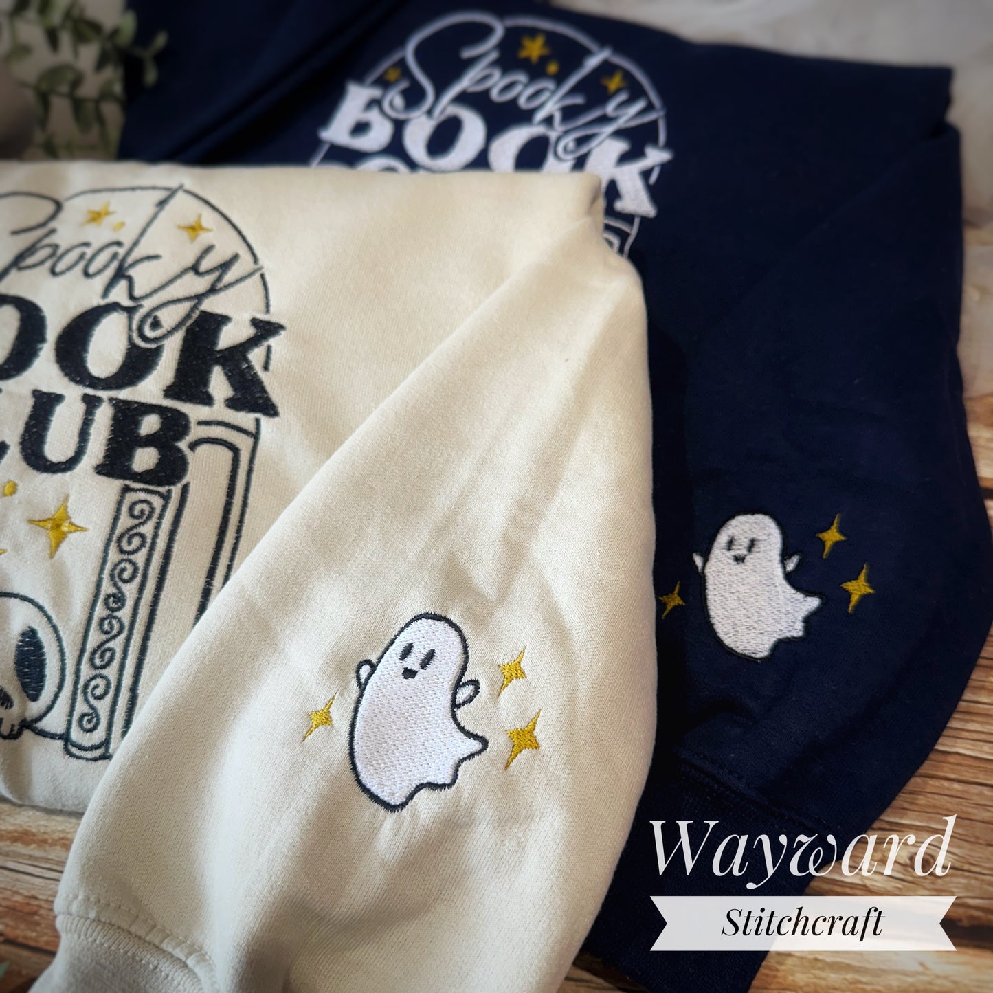 Spooky Book Club Embroidered Sweatshirt