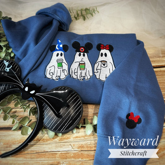 Ghost Trio Embroidered Sweatshirt