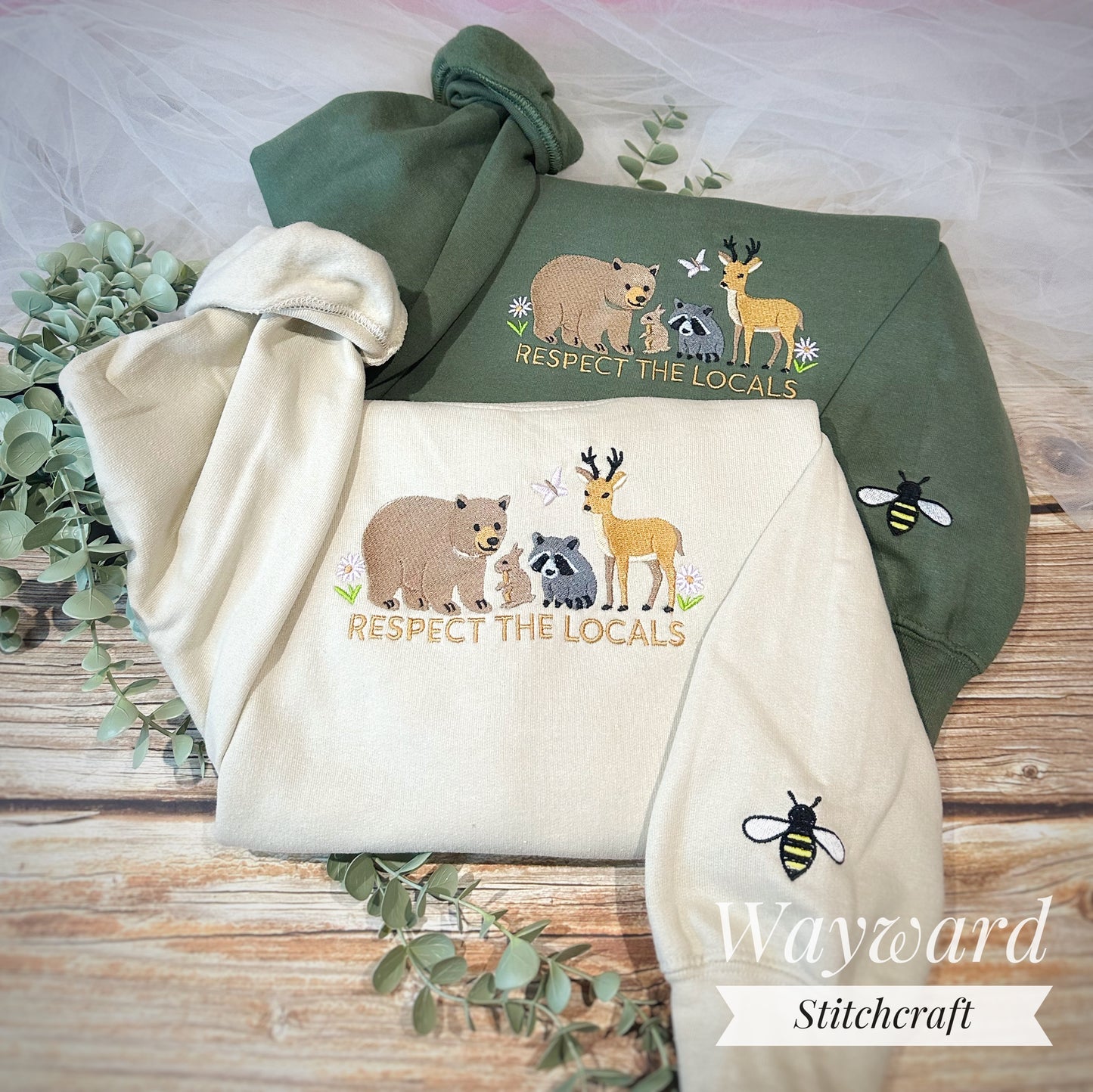 Respect The Locals Embroidered Sweatshirt