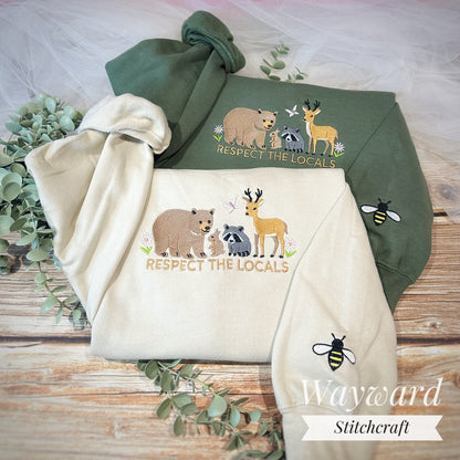 Respect The Locals Embroidered Sweatshirt