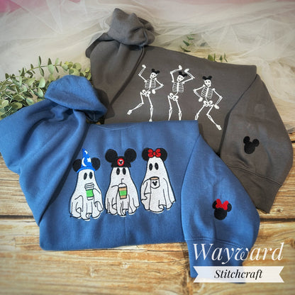 Dancing Skeletons Embroidered Sweatshirt