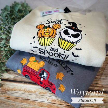 Sweet & Spooky Embroidered Sweatshirt