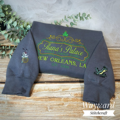 Tiana's Place Embroidered Sweatshirt