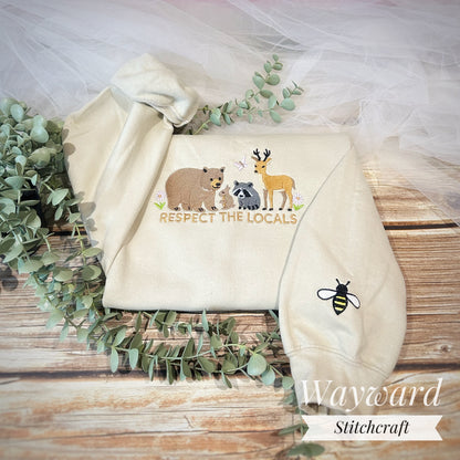 Respect The Locals Embroidered Sweatshirt