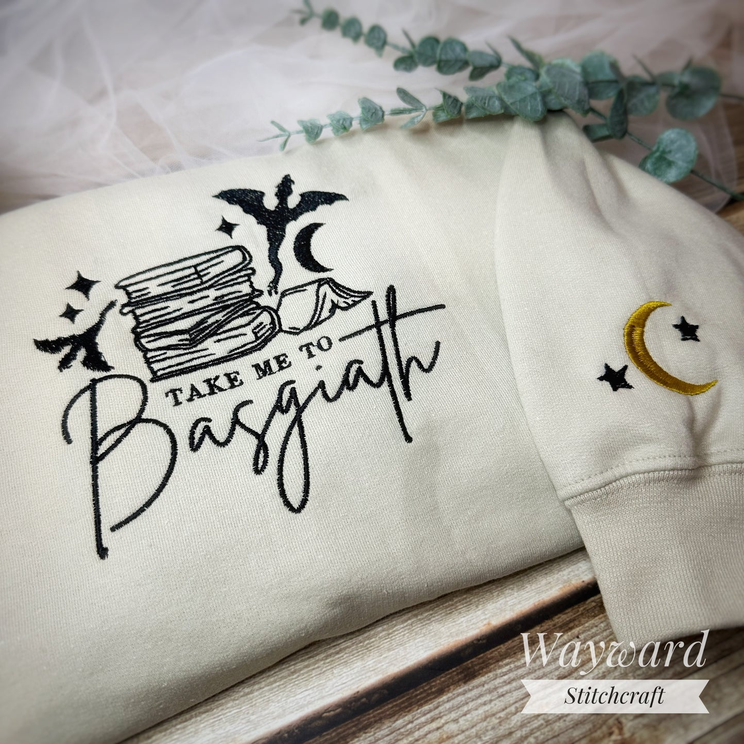 Take Me To Basgiath Embroidered Sweatshirt