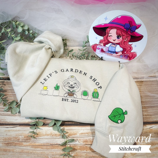 Leif's Garden Shop Inspired Embroidered Sweatshirt