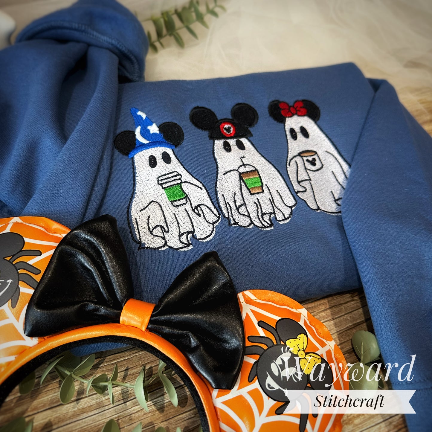 Ghost Trio Embroidered Sweatshirt