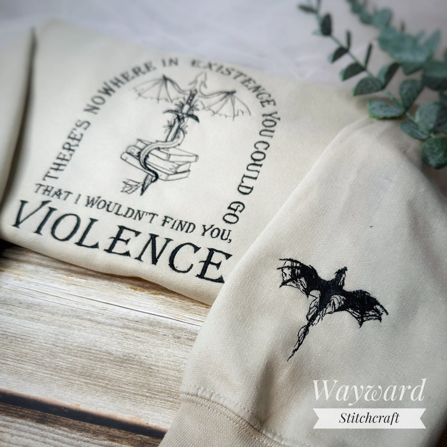Violence Romantasy Embroidered Sweatshirt
