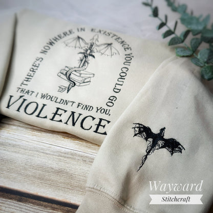 Violence Romantasy Embroidered Sweatshirt