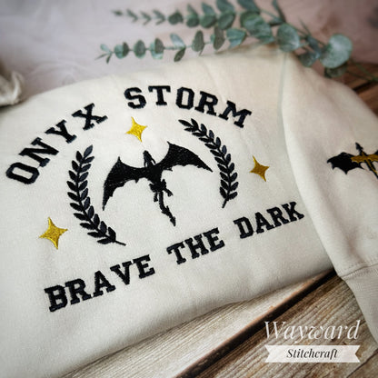 Onyx Storm Embroidered Sweatshirt