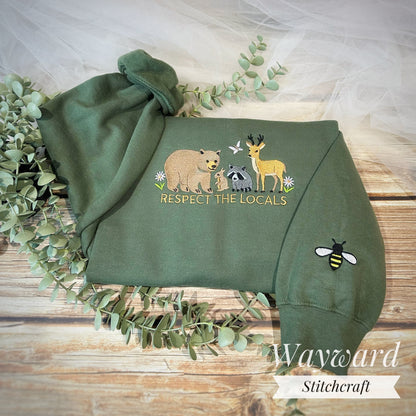 Respect The Locals Embroidered Sweatshirt