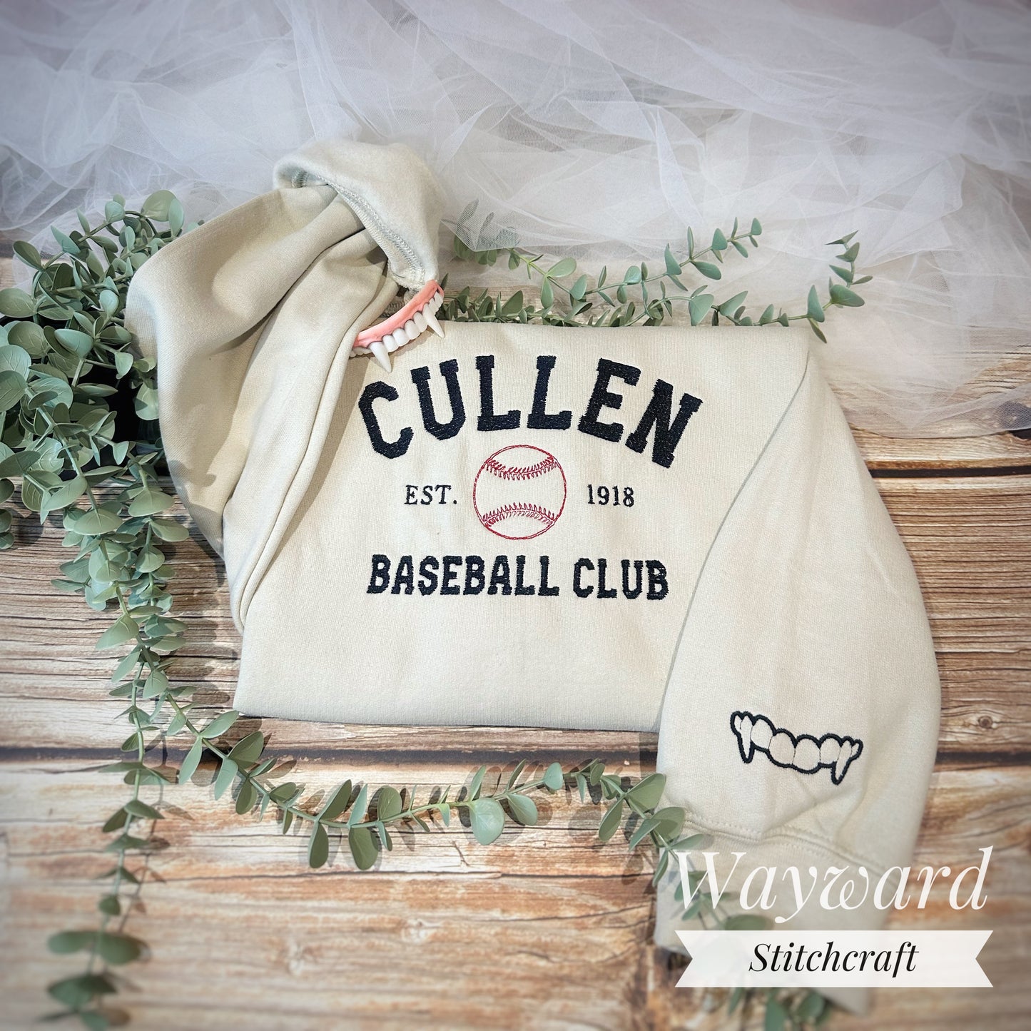 Cullen Baseball Embroidered Sweatshirt