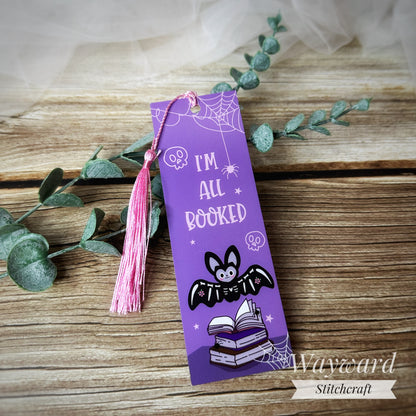 Spooky Skull Bat Bookmark