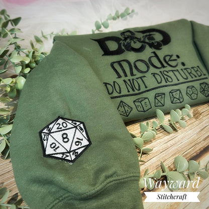 D&D Mode Inspired Embroidered Sweatshirt