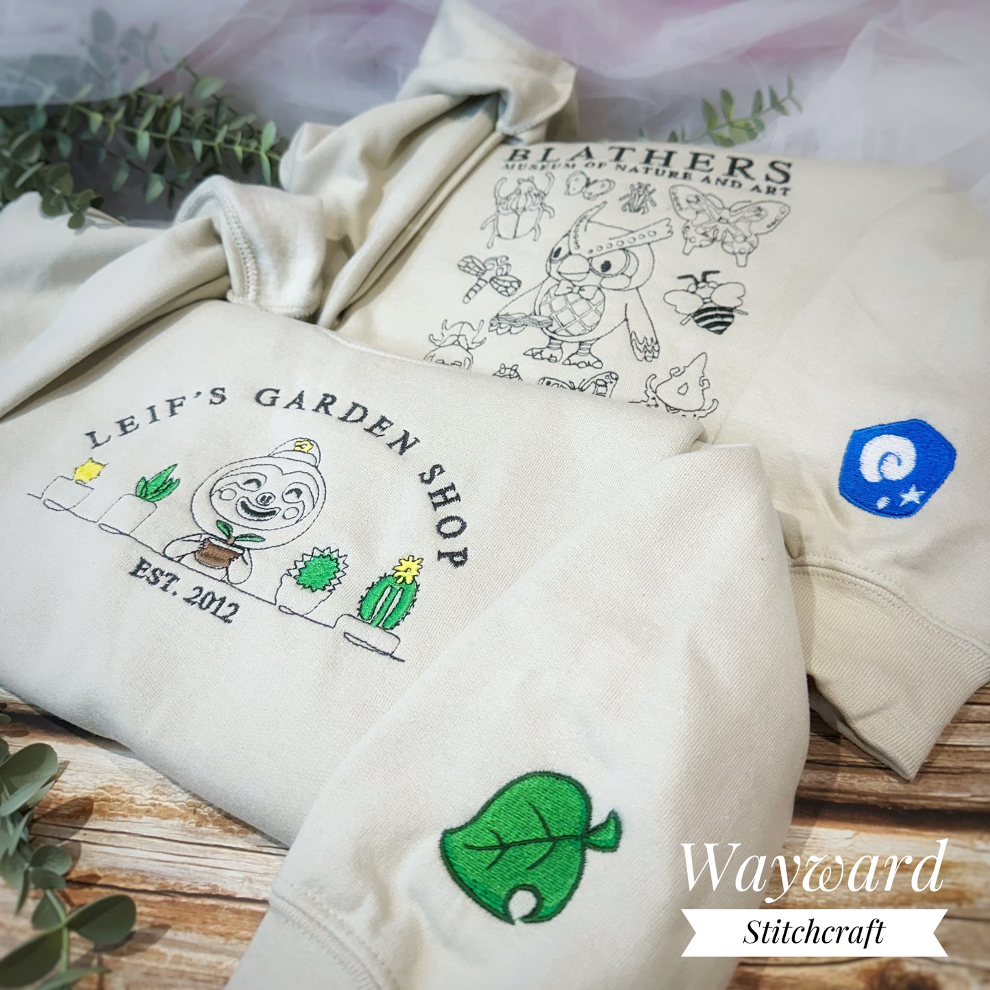 Owl Fossil Museum Embroidered Sweatshirt
