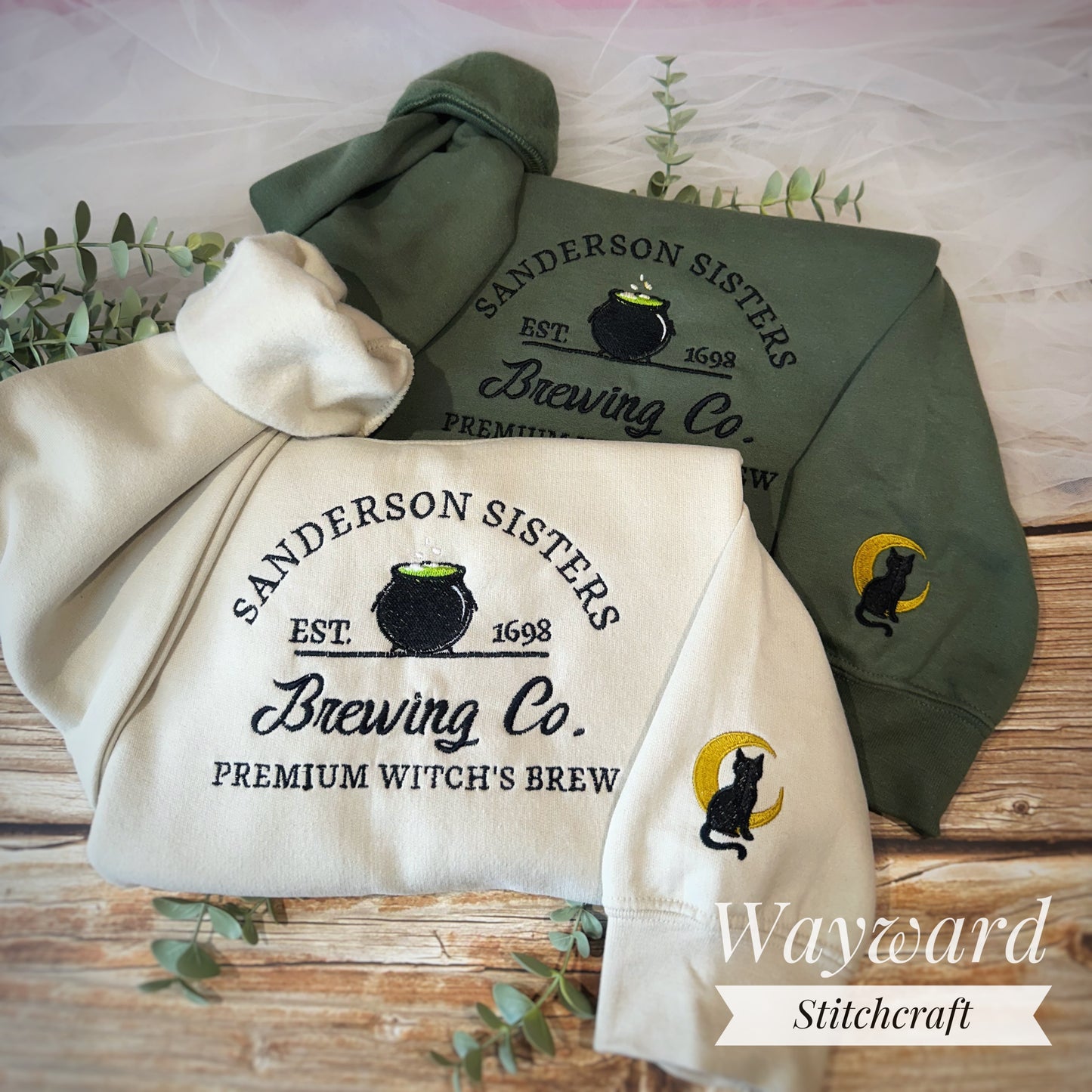 Sanderson Sisters Embroidered Sweatshirt