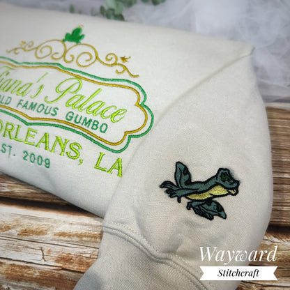 Tiana's Place Embroidered Sweatshirt
