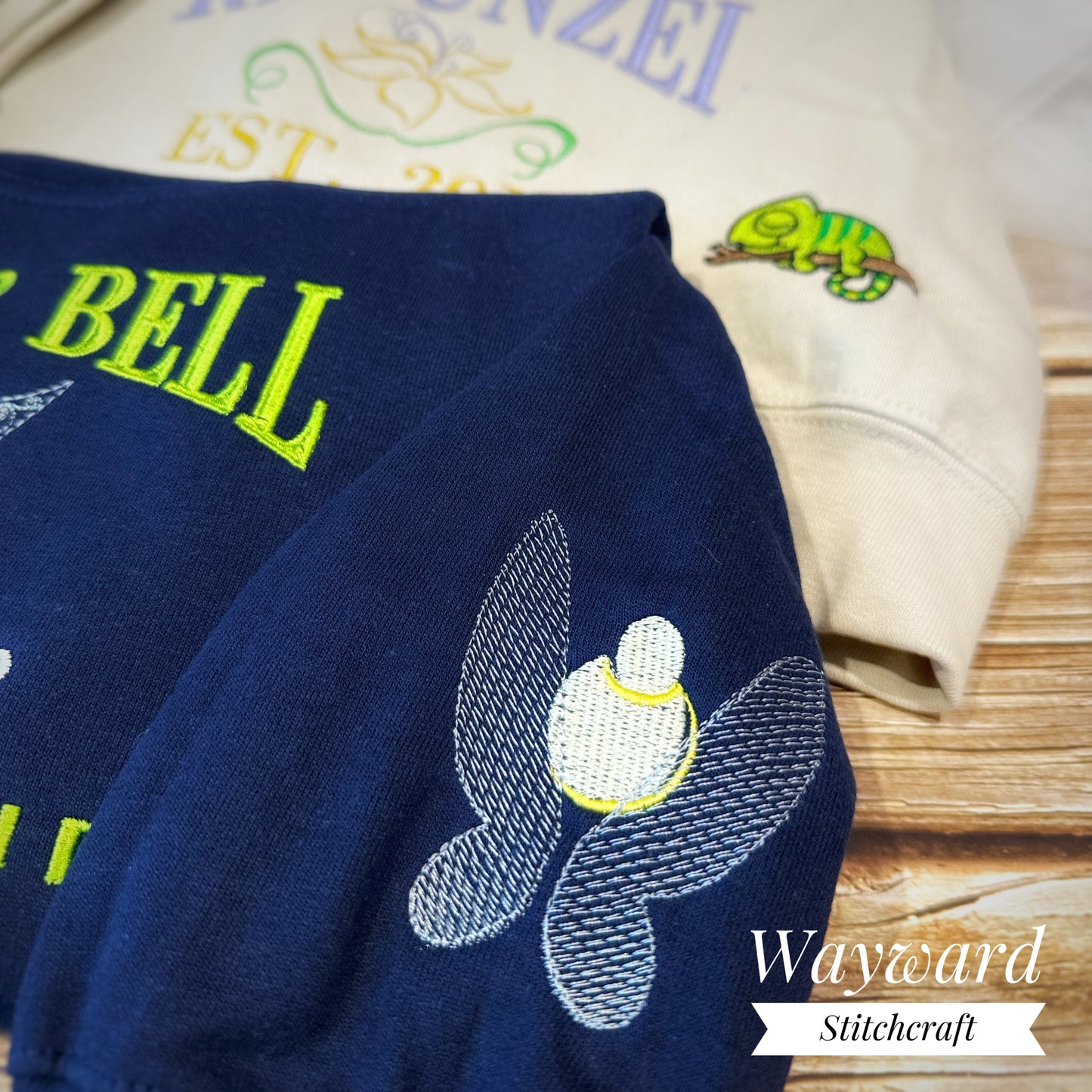 Tinkerbelle Inspired Embroidered Sweatshirt