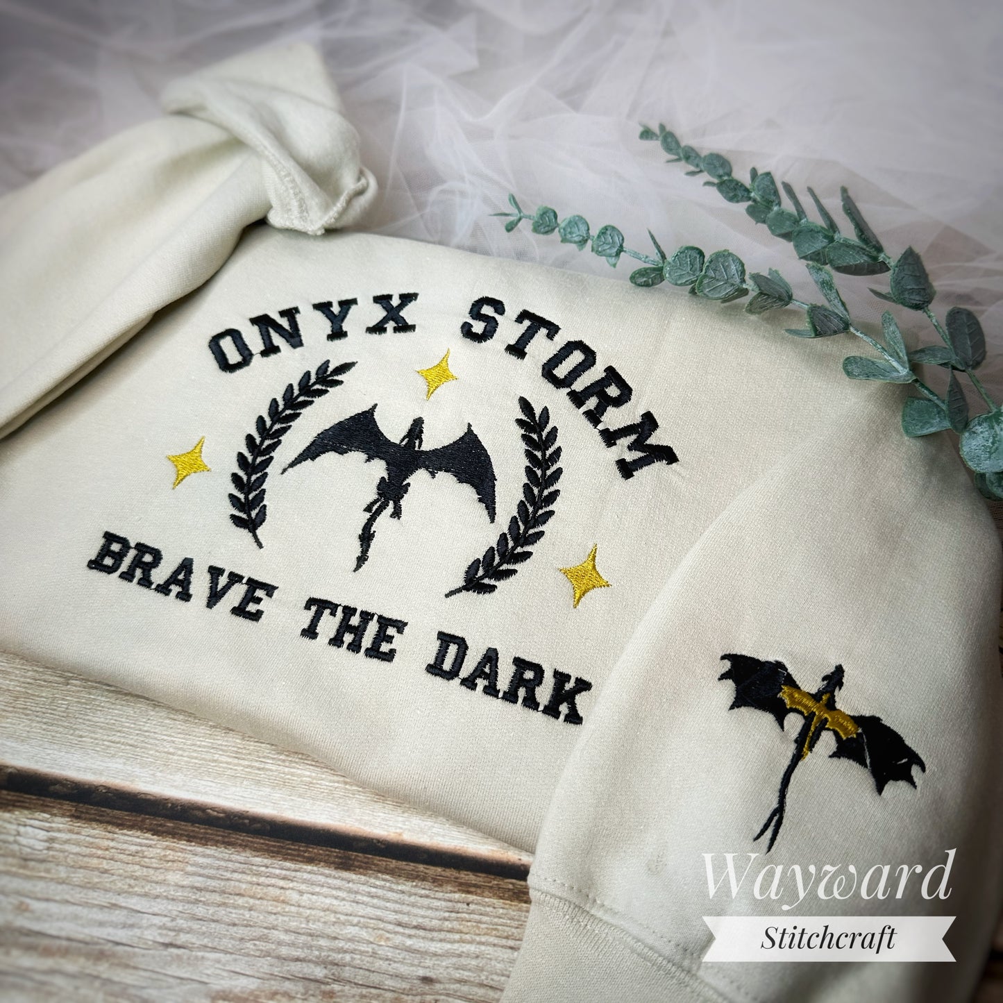 Onyx Storm Embroidered Sweatshirt