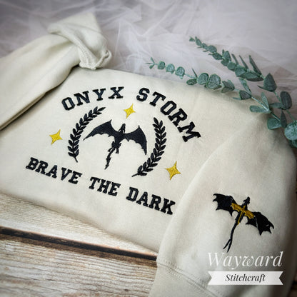 Onyx Storm Embroidered Sweatshirt