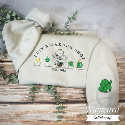Leif's Garden Shop Inspired Embroidered Sweatshirt