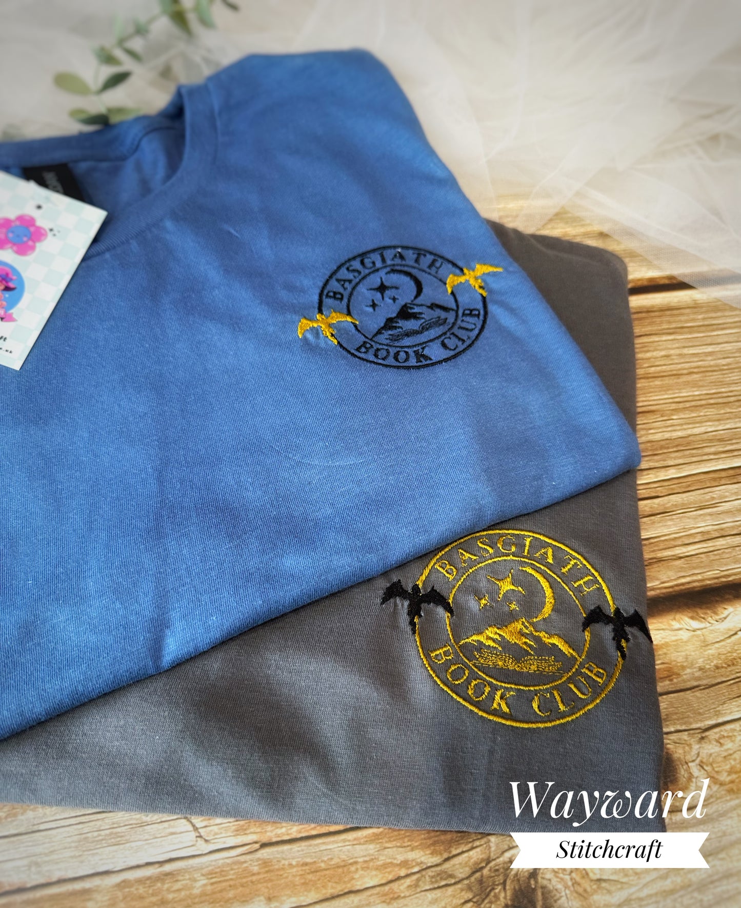 Basgiath Book Club Embroidered T-Shirt