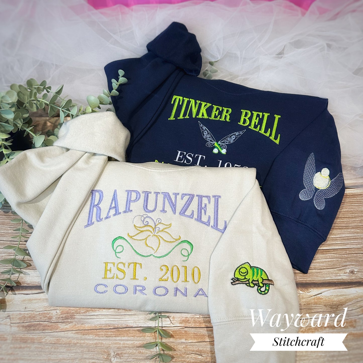 Rapunzel Inspired Embroidered Sweatshirt