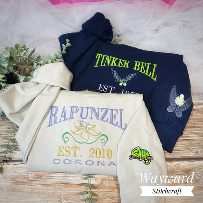 Rapunzel Inspired Embroidered Sweatshirt