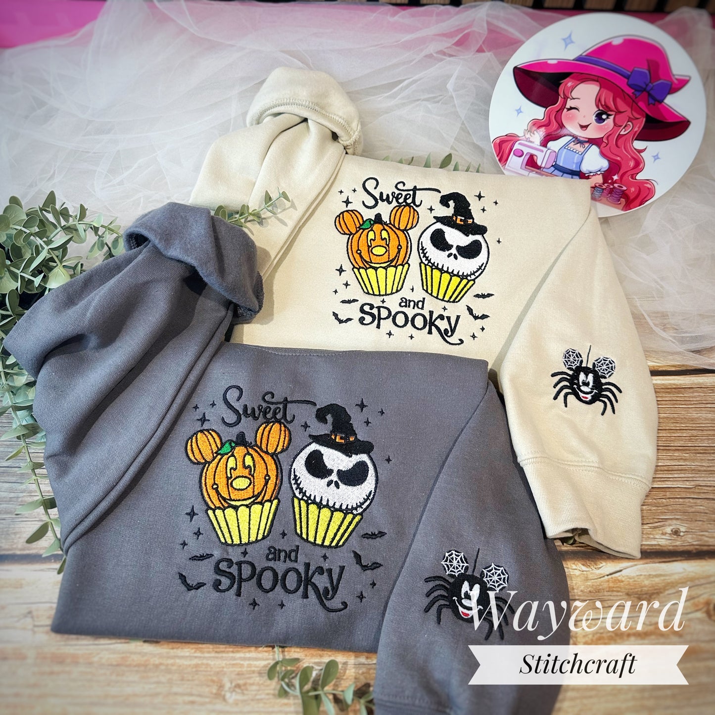 Sweet & Spooky Embroidered Sweatshirt