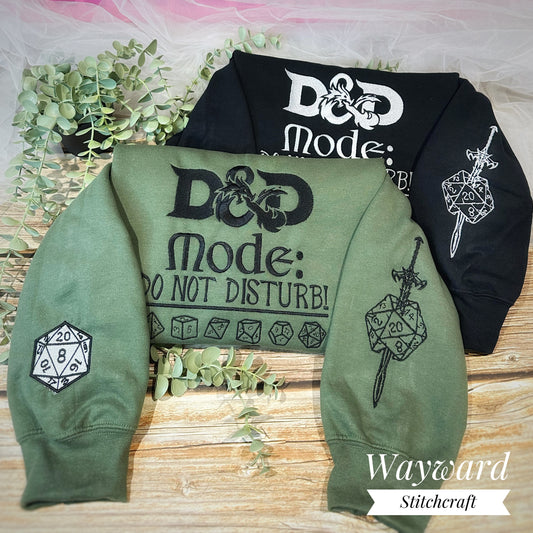 D&D Mode Inspired Embroidered Sweatshirt