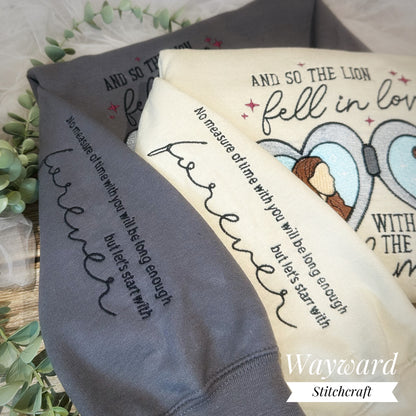 Lion And The Lamb Embroidered Sweatshirt