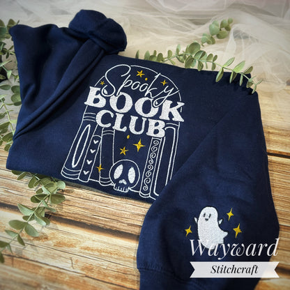 Spooky Book Club Embroidered Sweatshirt