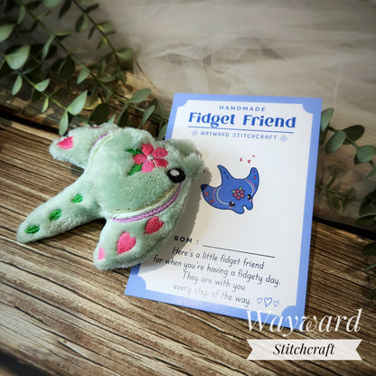 Handmade Fidget Friend Stingray Plush