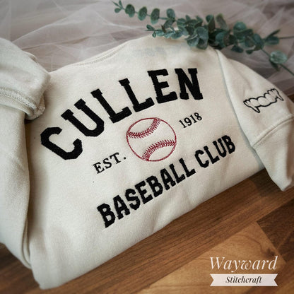 Cullen Baseball Embroidered Sweatshirt